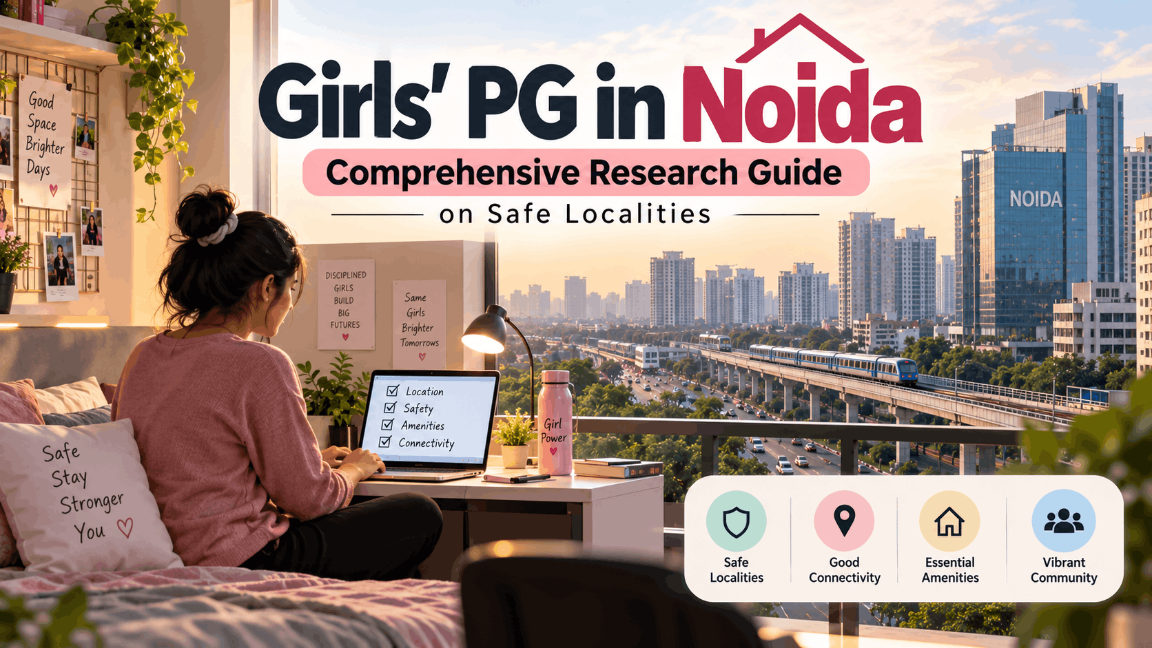 Girls' PG in Noida: The Ultimate Real Estate Guide to Safety, Rent & Verification