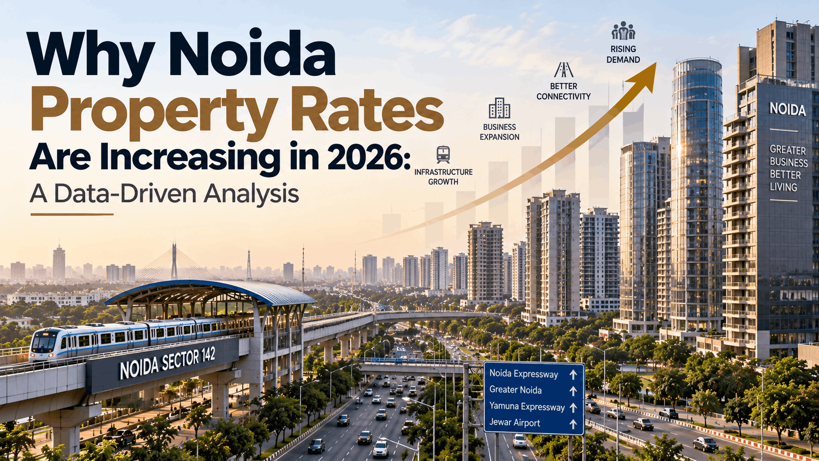 Noida Real Estate Market Report 2026: Capital Yields, Jewar Airport, & The New Premium Pivot
