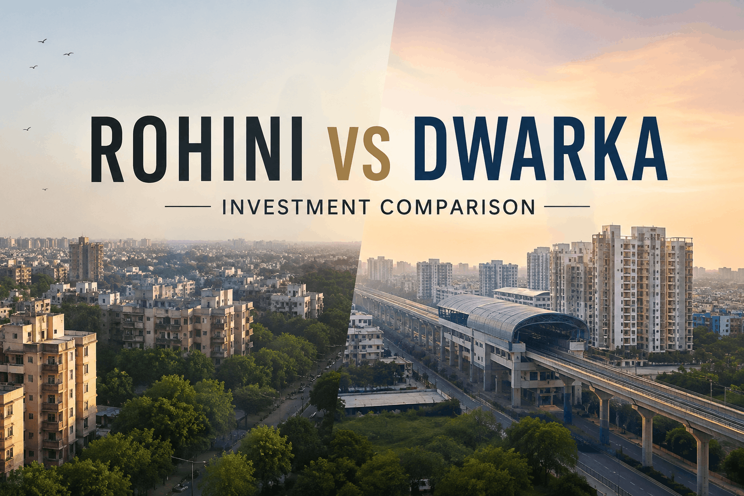Rohini vs. Dwarka Real Estate: A Data-Driven Investment Guide for 2026
